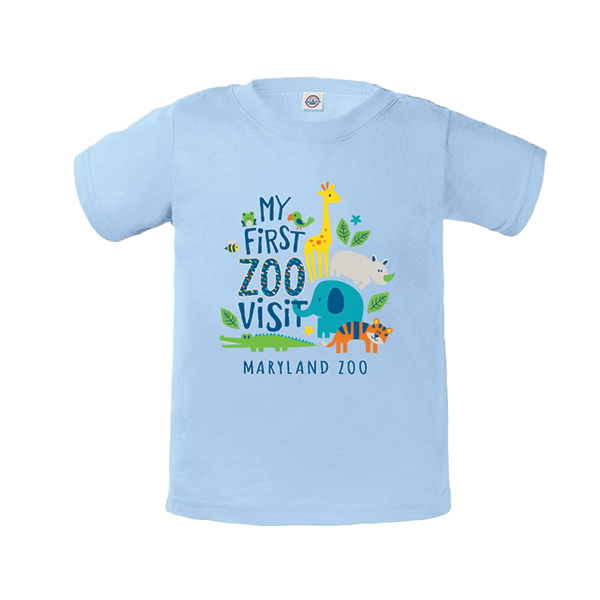 INFANT MY FIRST VISIT TEE-LT BLUE